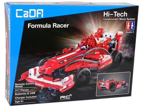 Klocki Konstrukcyjne Auto Sportowe Formuła Wyścigi 317 Elementów R/C CADA