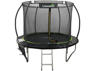 Trampolina LEAN Sport Max 8ft Czarno-Zielona