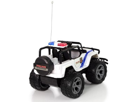 Auto R/C Policja Jeep Policyjny 1:14 Zdalnie Sterowane Efekty Świetlne