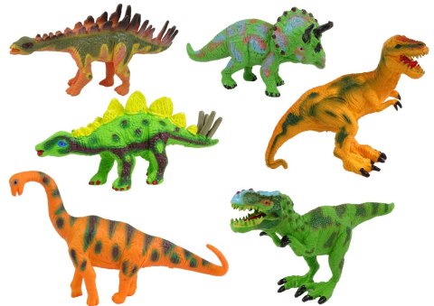 Zestaw Dinozaurów Figurki Modele 6 Sztuk Akcesoria