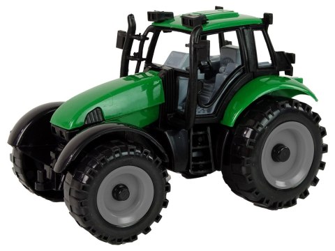 Traktor Ideal Farm Zielony Czerwony Otwierana Maska