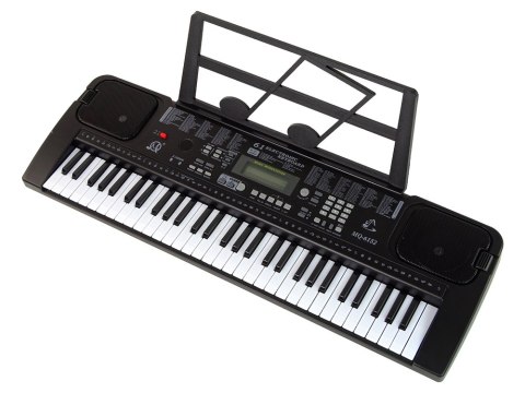 Keyboard Z Mikrofonem Instrument Muzyczny Czarny