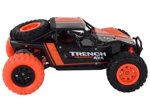 Autko Terenowe Zdalnie Sterowane R/C 1:24 Pomarańczowe