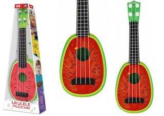 Ukulele Dla Dzieci Mini Gitara 4 Struny Owoc Arbuz 15"